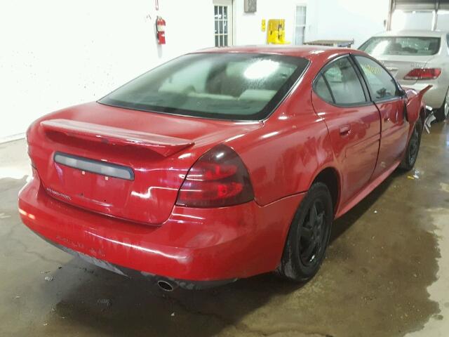 2G2WP552X71165425 - 2007 PONTIAC GRAND PRIX RED photo 4