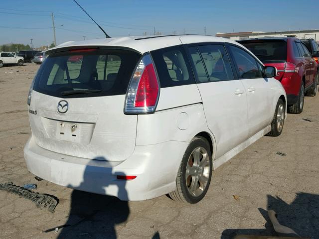 JM1CR2W39A0362068 - 2010 MAZDA 5 WHITE photo 4