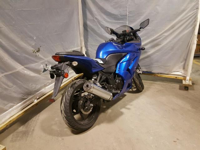 JKAEXMJ189DA26865 - 2009 KAWASAKI EX250 J BLUE photo 4