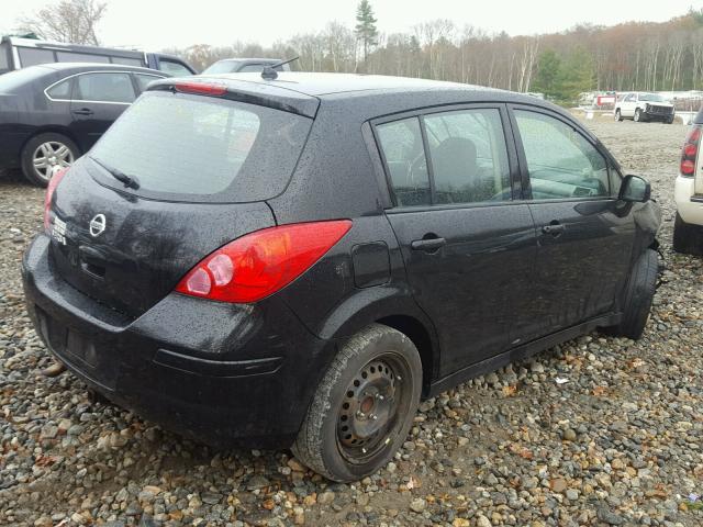 3N1BC13E99L420467 - 2009 NISSAN VERSA S BLACK photo 4