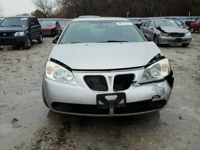 1G2ZF55B064227806 - 2006 PONTIAC G6 SE SILVER photo 9