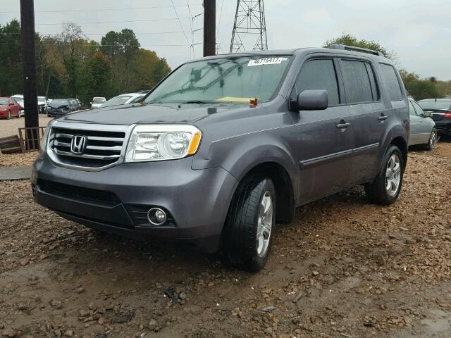 5FNYF3H45EB005262 - 2014 HONDA PILOT EX GRAY photo 2