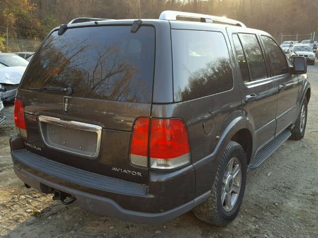 5LMEU88H65ZJ32503 - 2005 LINCOLN AVIATOR CHARCOAL photo 4
