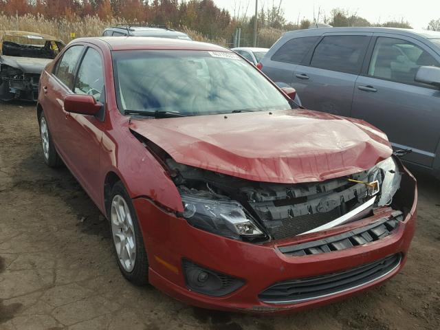 3FAHP0HA6AR185979 - 2010 FORD FUSION RED photo 1