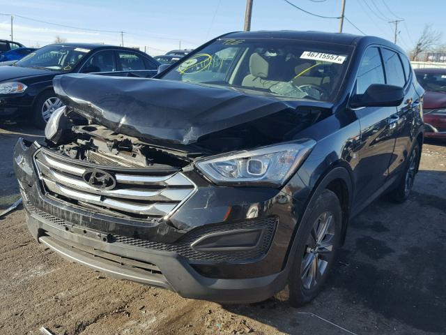 5XYZT3LB3DG093335 - 2013 HYUNDAI SANTA FE S BLACK photo 2