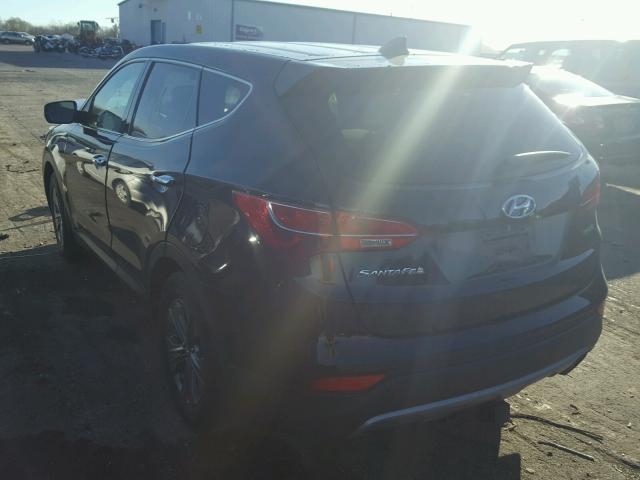 5XYZT3LB3DG093335 - 2013 HYUNDAI SANTA FE S BLACK photo 3