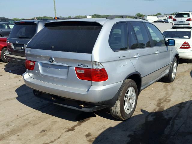 5UXFA13596LY44354 - 2006 BMW X5 3.0I SILVER photo 4