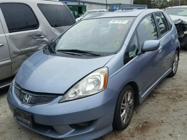 JHMGE8H57BC003427 - 2011 HONDA FIT SPORT BLUE photo 2