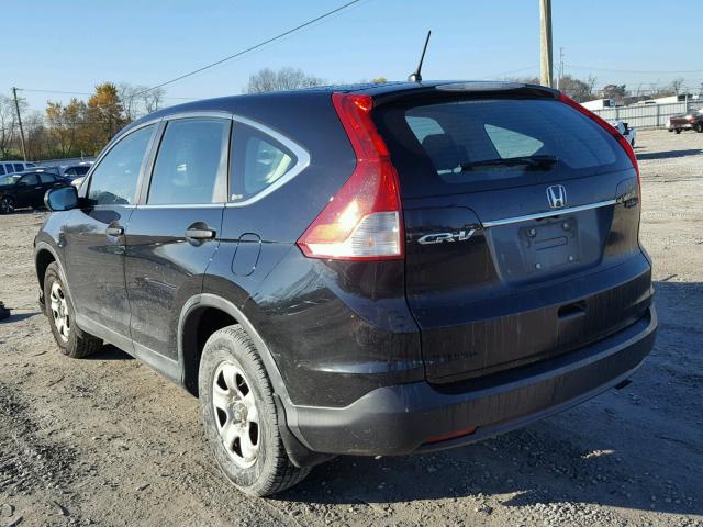 2HKRM3H38CH502337 - 2012 HONDA CR-V LX BLACK photo 3