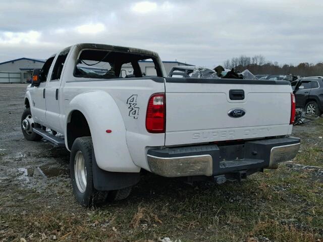 1FT8W3DT7FEA10253 - 2015 FORD F350 SUPER WHITE photo 3
