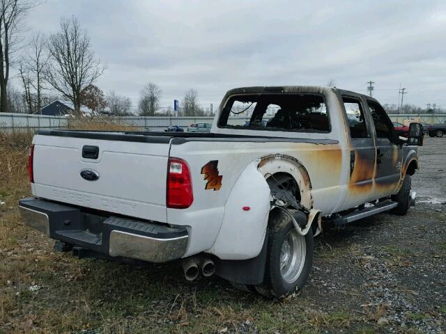 1FT8W3DT7FEA10253 - 2015 FORD F350 SUPER WHITE photo 4