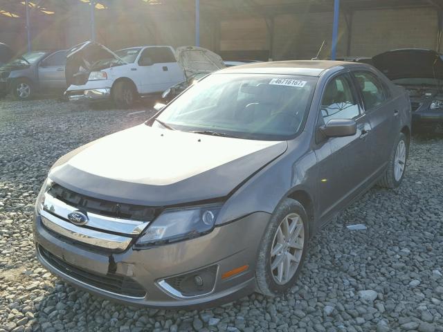 3FAHP0JA0CR276520 - 2012 FORD FUSION SEL GRAY photo 2