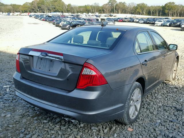 3FAHP0JA0CR276520 - 2012 FORD FUSION SEL GRAY photo 4