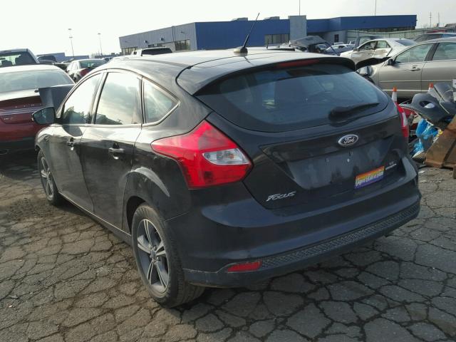 1FADP3K29EL305019 - 2014 FORD FOCUS SE BLACK photo 3