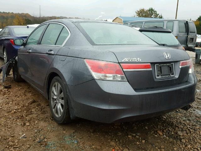 1HGCP2F78BA121835 - 2011 HONDA ACCORD EX GRAY photo 3