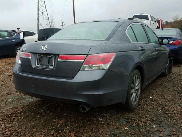 1HGCP2F78BA121835 - 2011 HONDA ACCORD EX GRAY photo 4