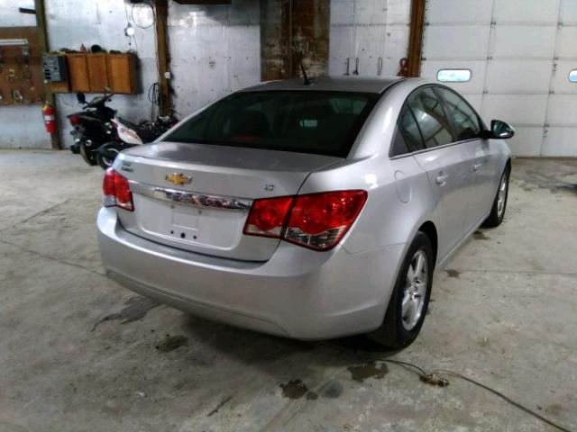 1G1PC5SB1E7235838 - 2014 CHEVROLET CRUZE LT SILVER photo 4