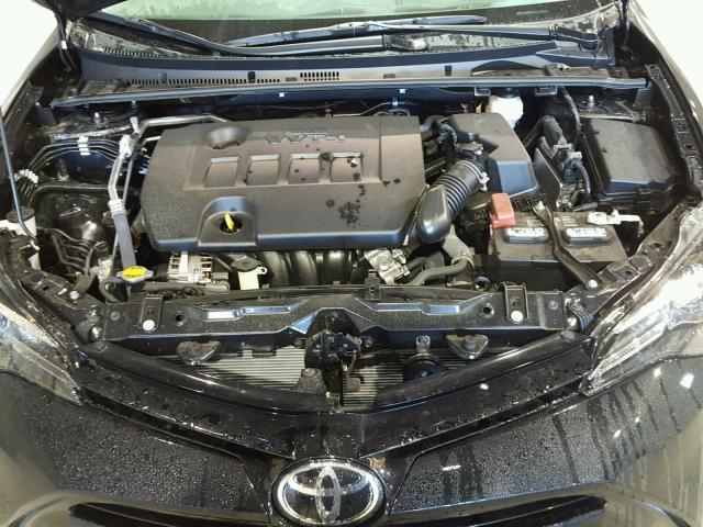 5YFBURHE2HP666067 - 2017 TOYOTA COROLLA L BLACK photo 7