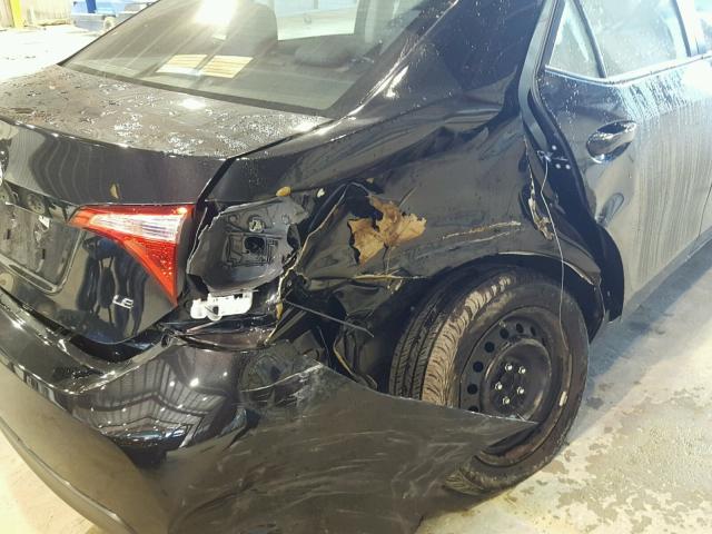 5YFBURHE2HP666067 - 2017 TOYOTA COROLLA L BLACK photo 9