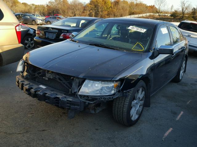 3LNHM28T97R644555 - 2007 LINCOLN MKZ BLACK photo 2