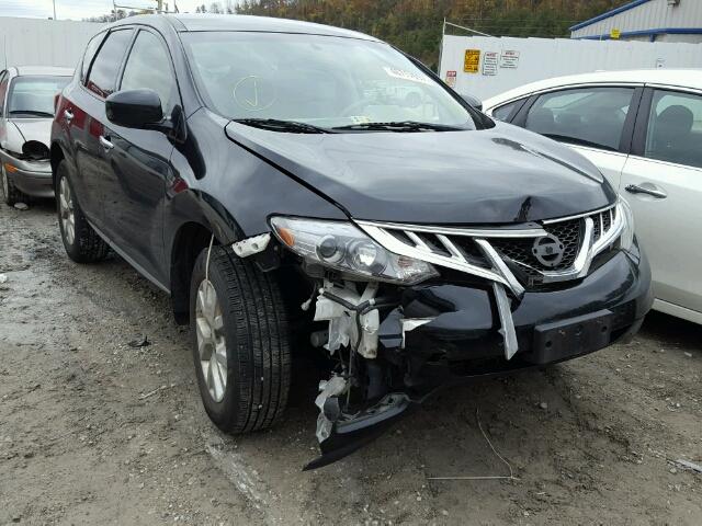 JN8AZ1MW0EW513076 - 2014 NISSAN MURANO S BLACK photo 1