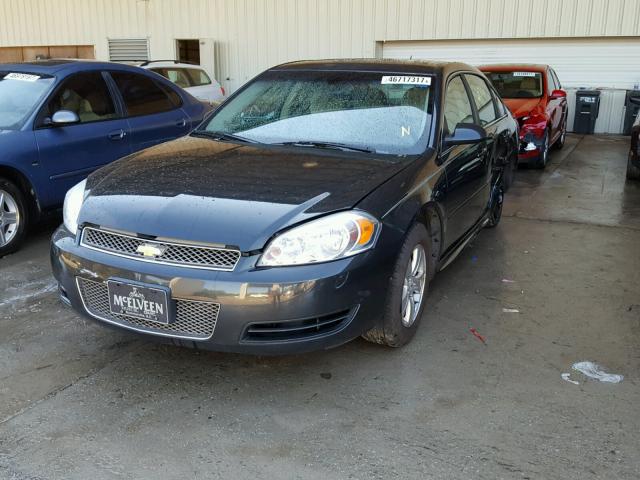 2G1WF5E32D1157833 - 2013 CHEVROLET IMPALA LS BLACK photo 2