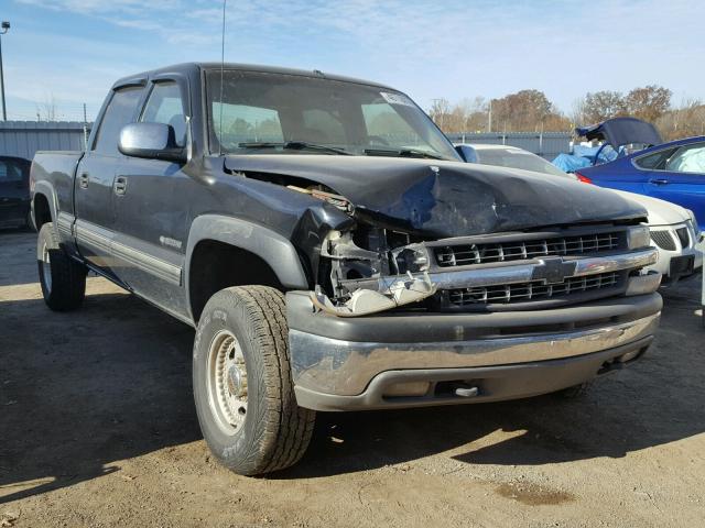 1GCGK13U91F153732 - 2001 CHEVROLET SILVERADO BLACK photo 1