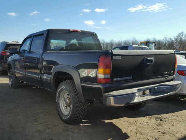 1GCGK13U91F153732 - 2001 CHEVROLET SILVERADO BLACK photo 3