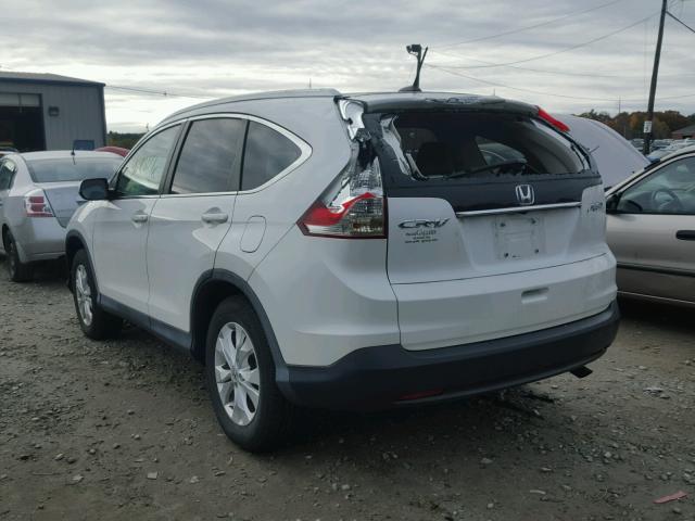 5J6RM4H78DL023027 - 2013 HONDA CR-V EXL WHITE photo 3