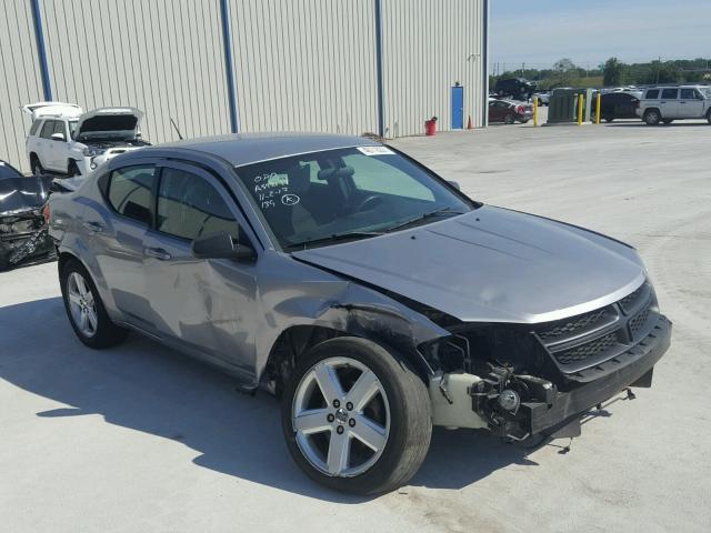 1C3CDZAB3DN665008 - 2013 DODGE AVENGER SE GRAY photo 1