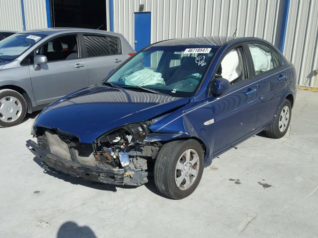 KMHCN46CX7U087847 - 2007 HYUNDAI ACCENT GLS BLUE photo 2