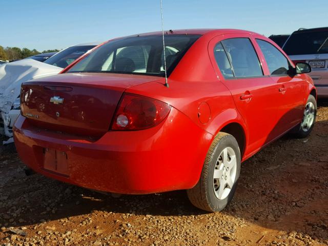 1G1AK55F667793578 - 2006 CHEVROLET COBALT LS RED photo 4