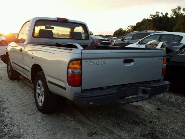 5TENL42N02Z899166 - 2002 TOYOTA TACOMA SILVER photo 3