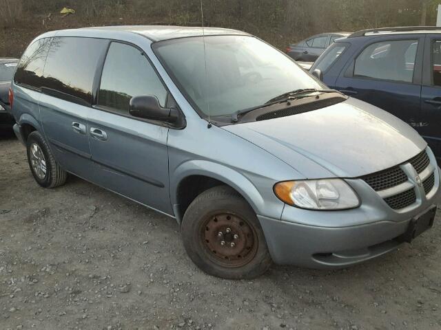 1D4GP45303B121367 - 2003 DODGE CARAVAN SP TEAL photo 1