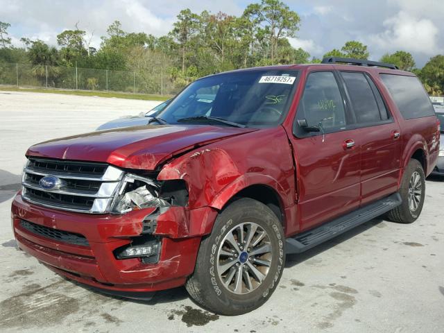 1FMJK1HT0GEF11039 - 2016 FORD EXPEDITION RED photo 2