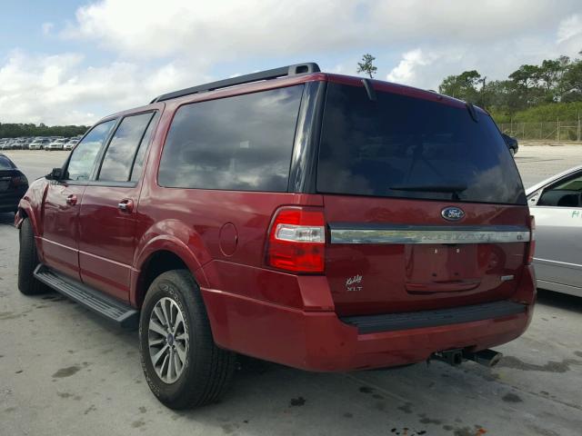 1FMJK1HT0GEF11039 - 2016 FORD EXPEDITION RED photo 3