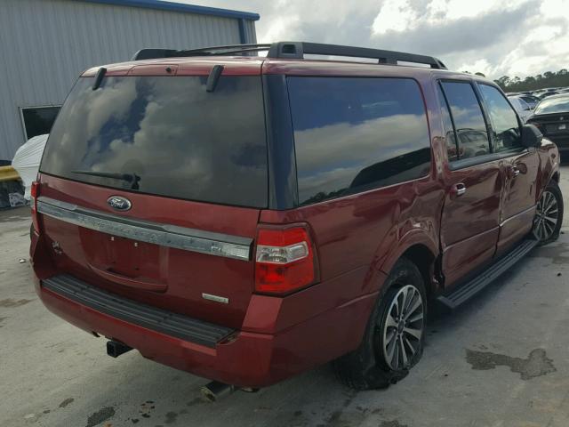 1FMJK1HT0GEF11039 - 2016 FORD EXPEDITION RED photo 4