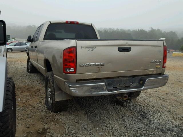 1D7KU28CX3J537759 - 2003 DODGE RAM 2500 S BROWN photo 3