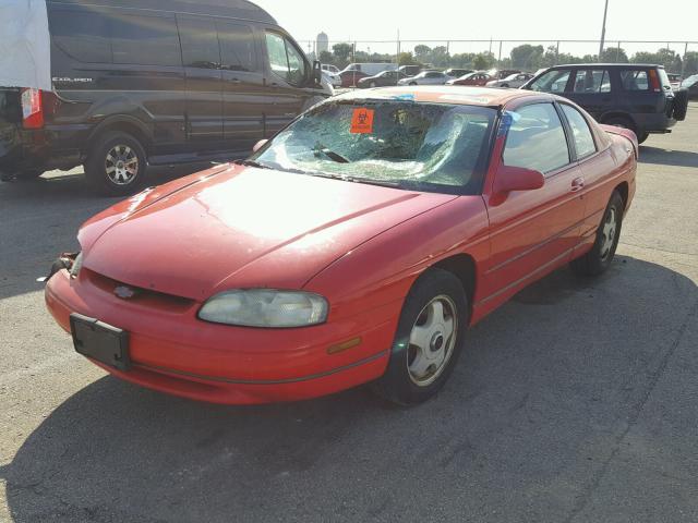 2G1WX12KXX9100951 - 1999 CHEVROLET MONTE CARL RED photo 2
