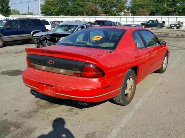 2G1WX12KXX9100951 - 1999 CHEVROLET MONTE CARL RED photo 4