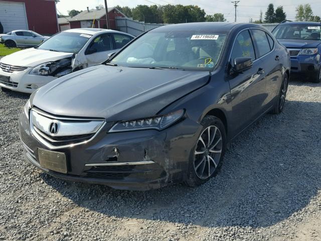19UUB2F59FA008192 - 2015 ACURA TLX TECH შავი ფოტო 2