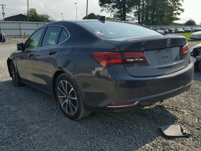 19UUB2F59FA008192 - 2015 ACURA TLX TECH შავი ფოტო 3