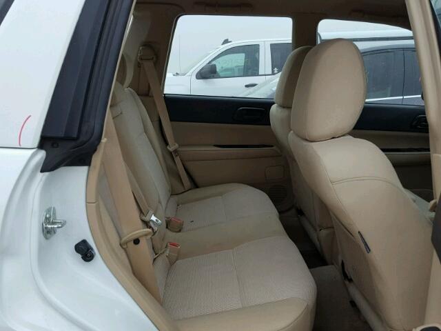 JF1SG63657H706325 - 2007 SUBARU FORESTER 2 WHITE photo 6