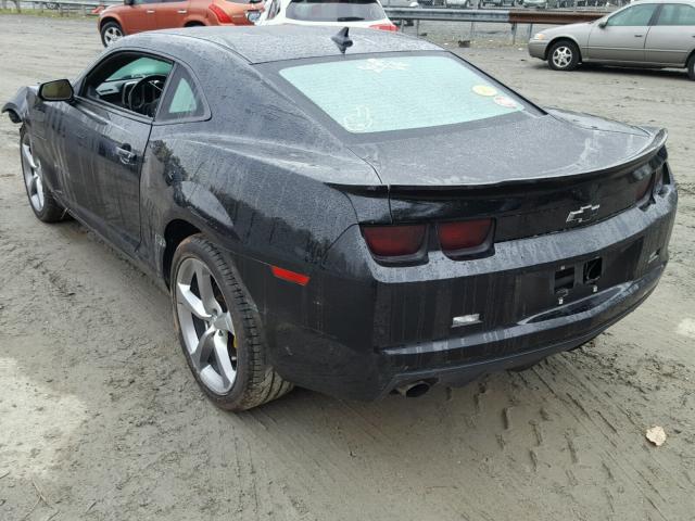 2G1FC1EV9A9149485 - 2010 CHEVROLET CAMARO LT BLACK photo 3