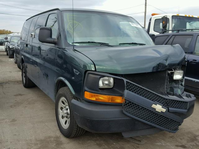 1GCSGAFX2C1185682 - 2012 CHEVROLET EXPRESS G1 GREEN photo 1