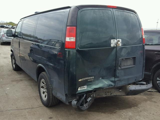 1GCSGAFX2C1185682 - 2012 CHEVROLET EXPRESS G1 GREEN photo 3