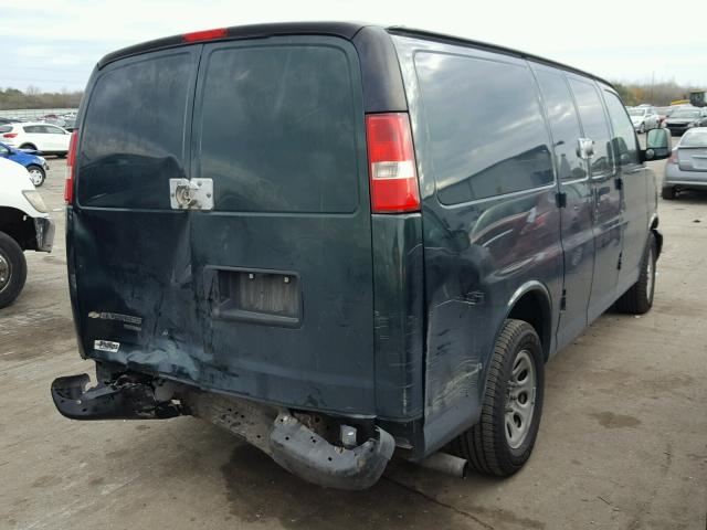 1GCSGAFX2C1185682 - 2012 CHEVROLET EXPRESS G1 GREEN photo 4