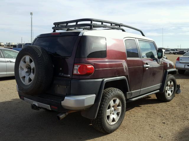 JTEBU11F770015820 - 2007 TOYOTA FJ CRUISER BLACK photo 4