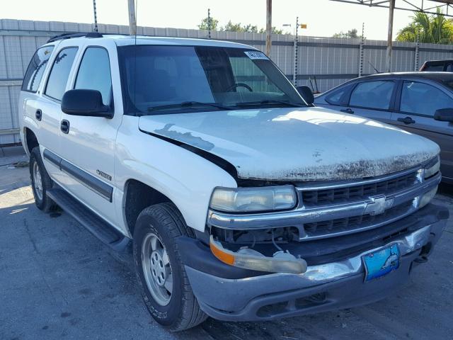 1GNEC13TX1R184263 - 2001 CHEVROLET TAHOE C150 WHITE photo 1