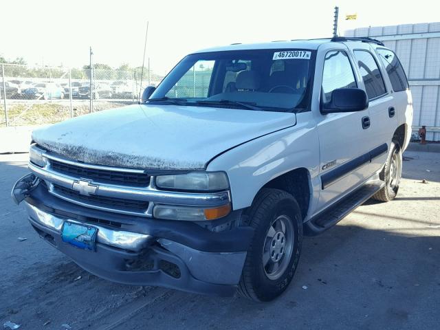 1GNEC13TX1R184263 - 2001 CHEVROLET TAHOE C150 WHITE photo 2